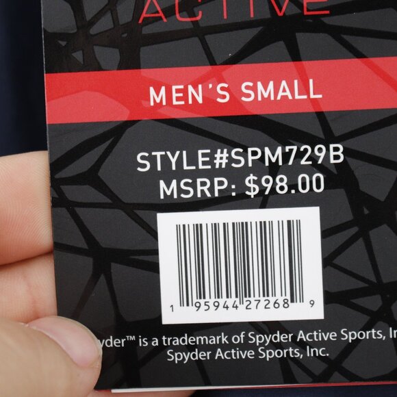 NWT Spyder pants mens small L30 Active Quick Dry Joggers Stretch blue pockets - Picture 4 of 14